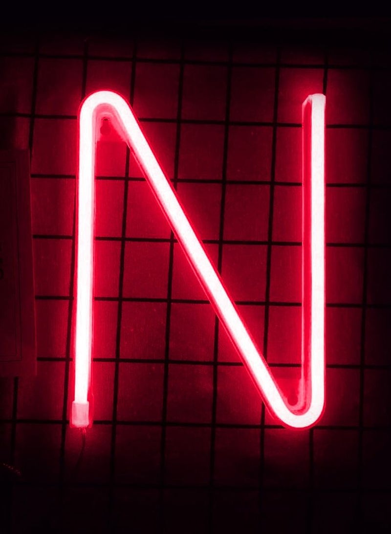 LED Neon Flex Letter Light N 30x20cm