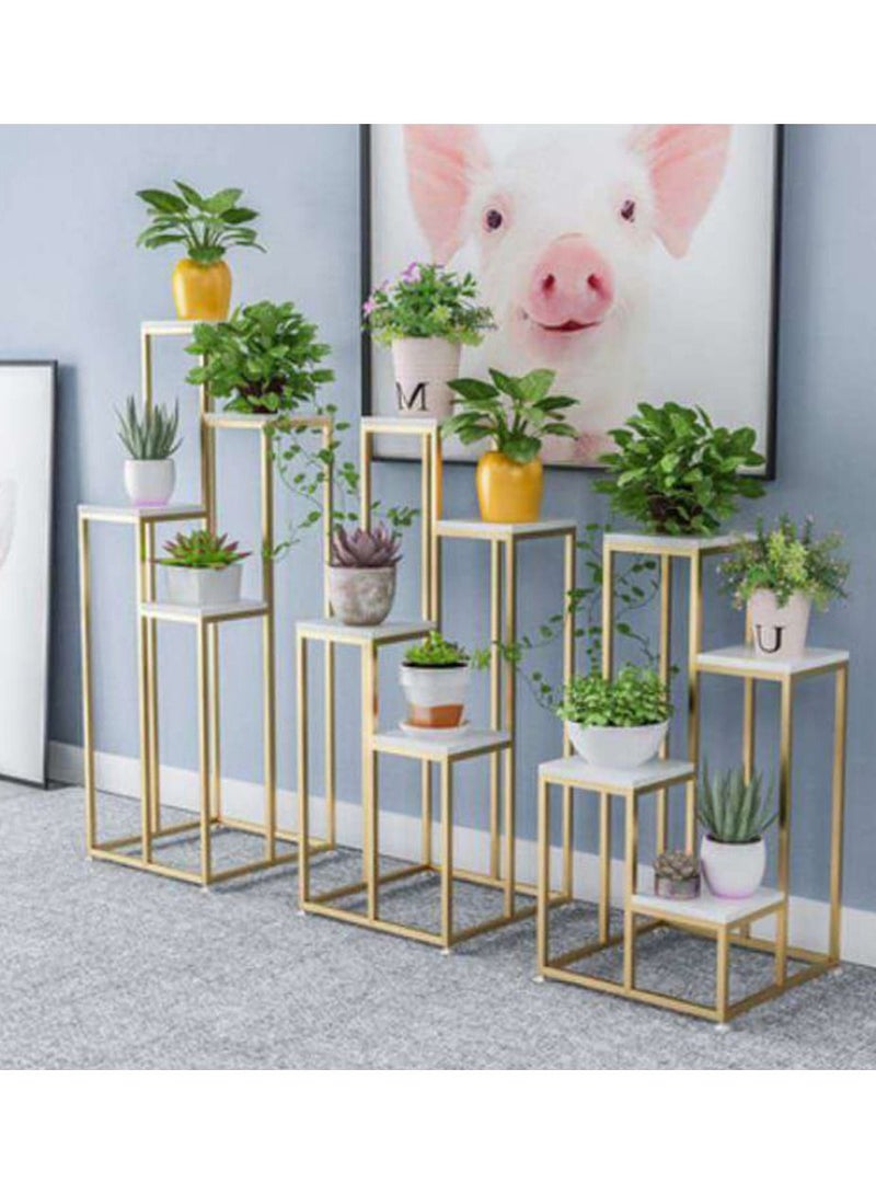 4 Tier Metal Plant Stand Suitable For Indoor And Outdoor Decoration