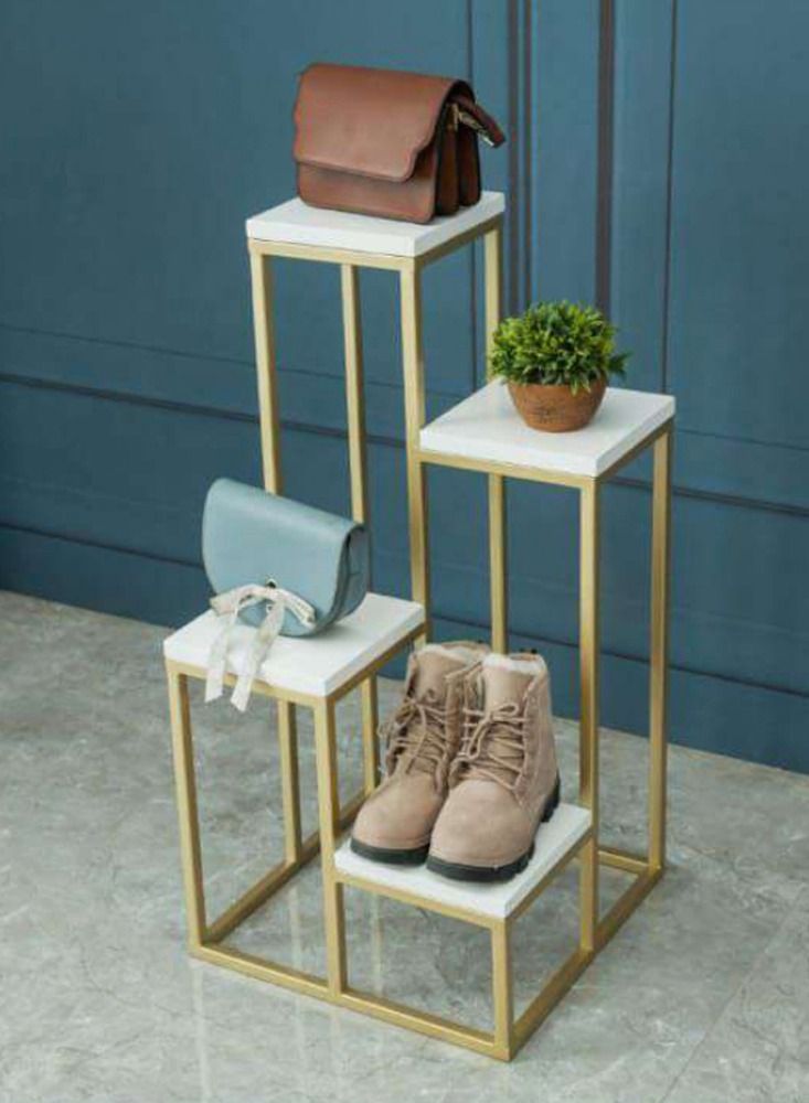 4 Tier Metal Plant Stand Suitable For Indoor And Outdoor Decoration