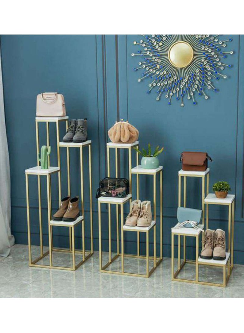 4 Tier Metal Plant Stand Suitable For Indoor And Outdoor Decoration