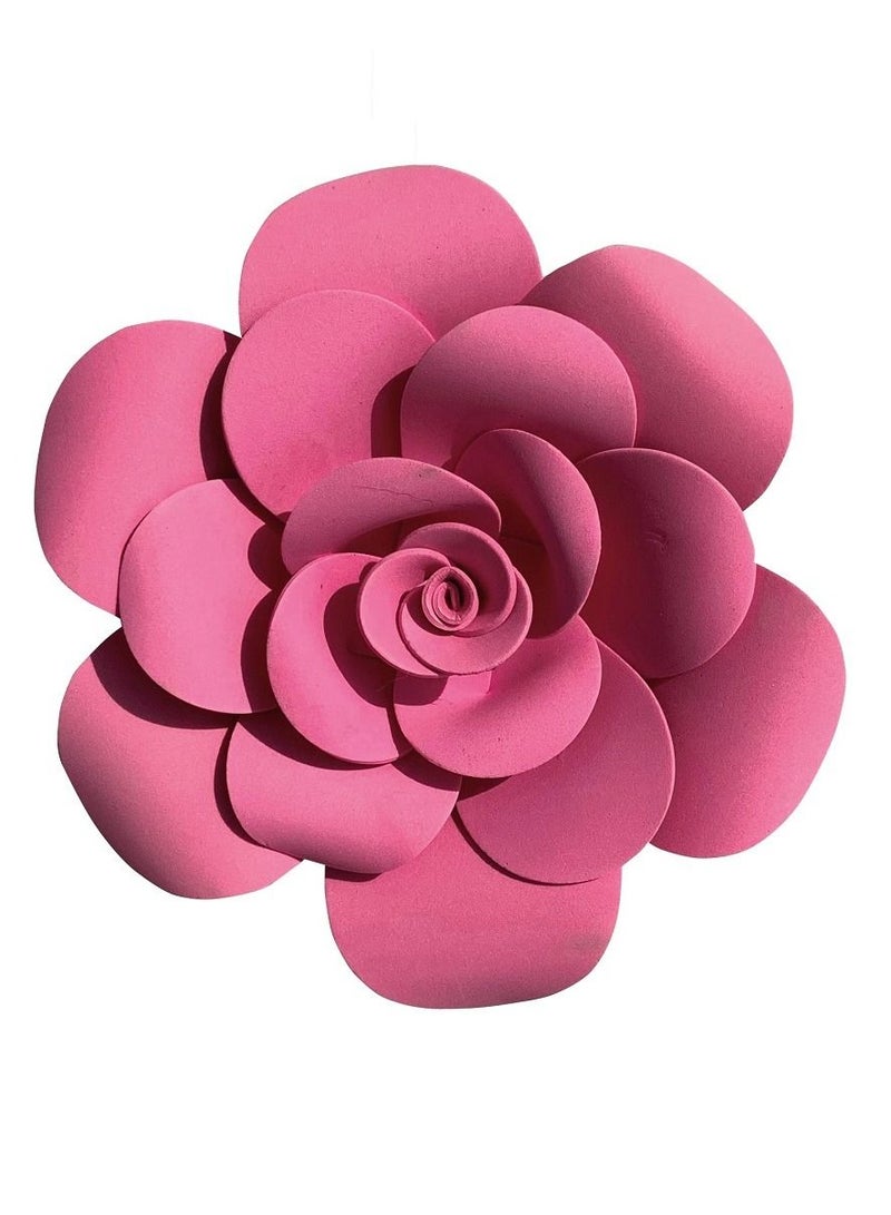 3D Foam Flower Wall Décor Pink Color 26x26xm