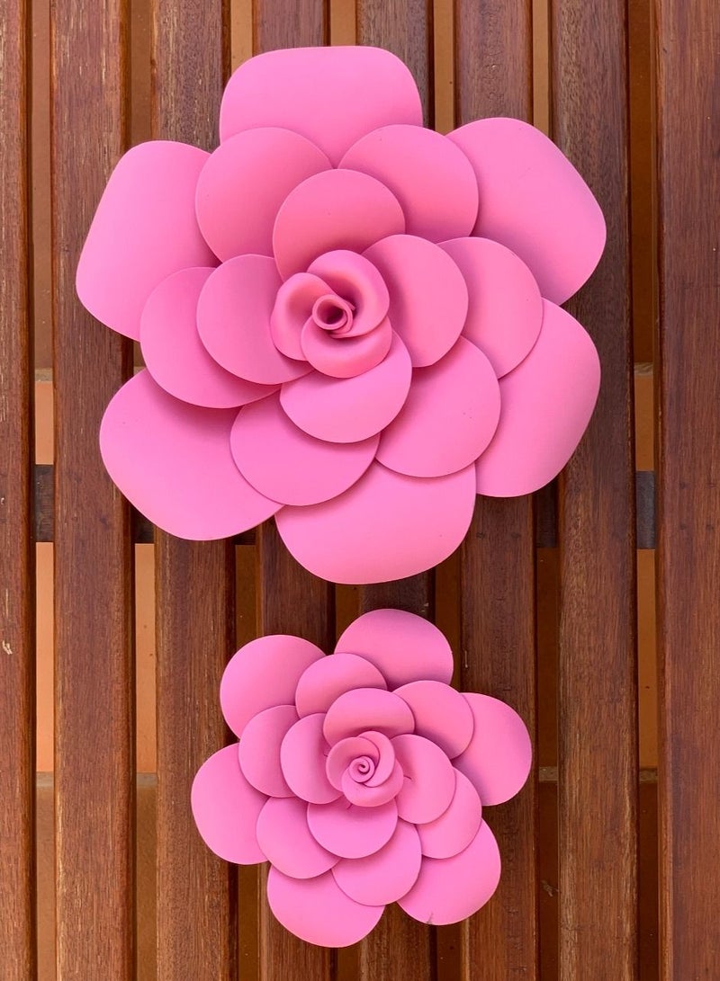 3D Foam Flower Wall Décor Lilac Color 26x26cm