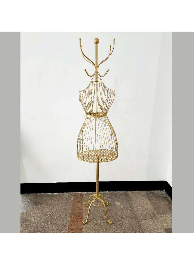 Female Metal Mannequin Body Dress Form Steel Wire Frame Decorative Flower Stand Display