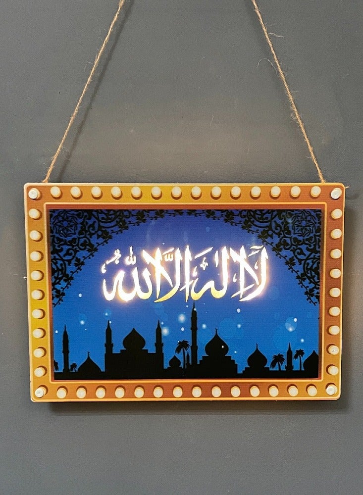 Layout Decoration LED Hanging Paintings Wall Decoration Ramadan Eid Al Adha And Eid Mubarak Decorations