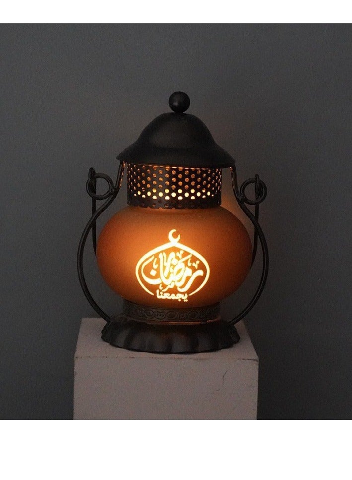 Led Lights Retro Lantern Crafts Decorative Ornaments Small Horse Lamps Candlesticks And Decorations For The Eid Al Adha Ramadan Eid Muarak