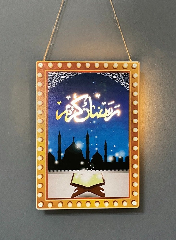 Layout Decoration LED Hanging Paintings Wall Decoration Ramadan Eid Al Adha And Eid Mubarak Decorations