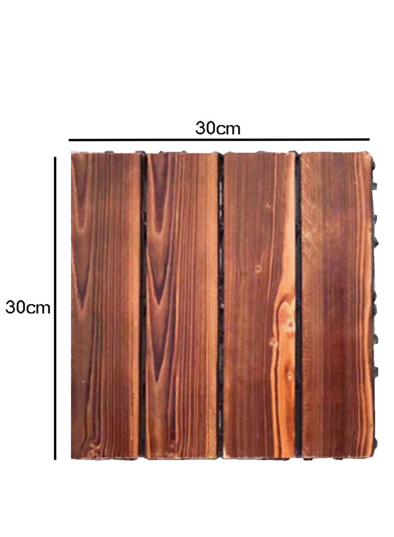 Wooden Decking Tiles Garden Path Floor Deck For Home Garden Balcony 20pcs