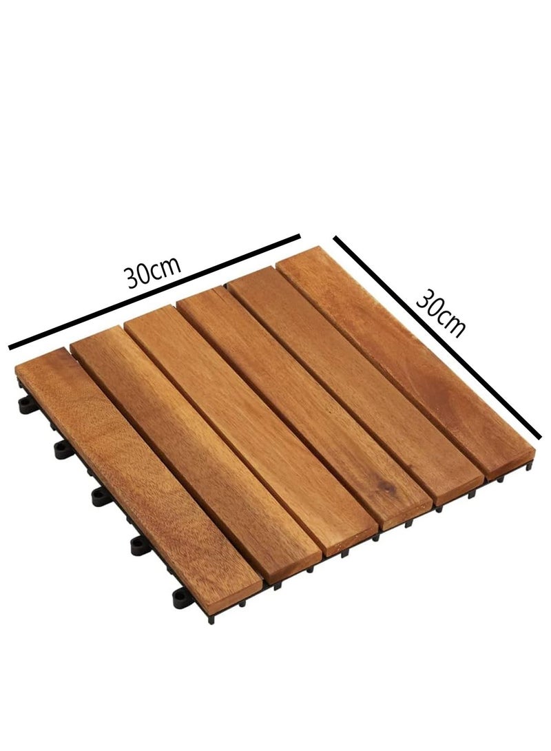 Wooden Floor Tiles Flooring Deck Office Floor Tiles Interlocking Floor Tiles Garden Floor Tiles Wooden Interlocking Tiles For Home Garden Patio Wooden Hanging Tiles 10pcs