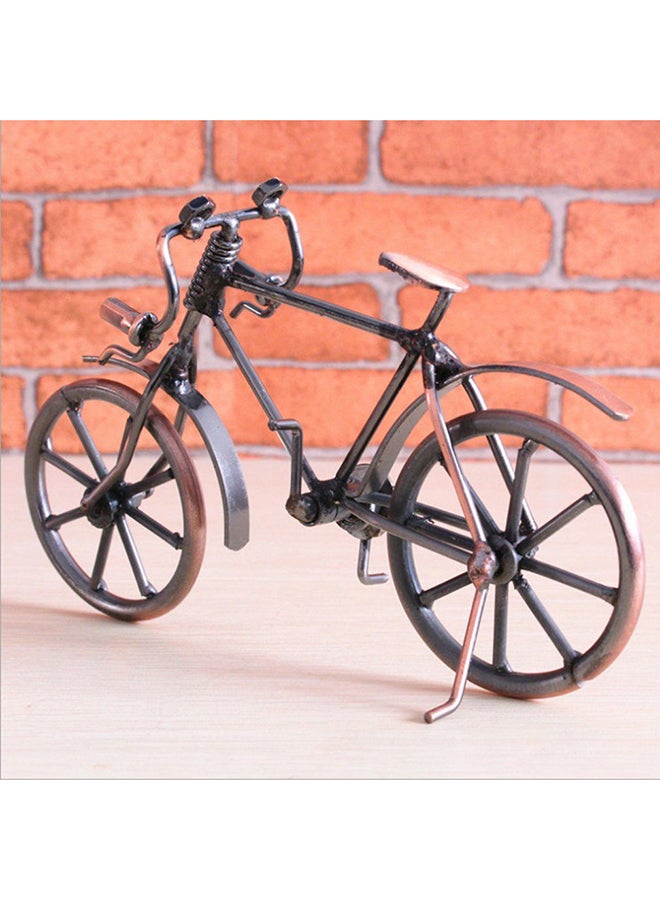 Metal Antique Bike Model Figurine Bronze/Black 170x110x60mm