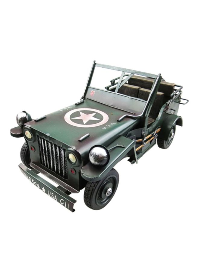 Decorative Jeep Collectible Vehicle Green/Grey/Black 33x18x17cm