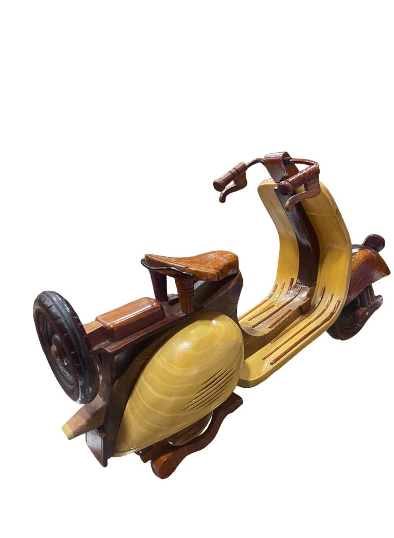 wooden vintage scooter model 27cm length