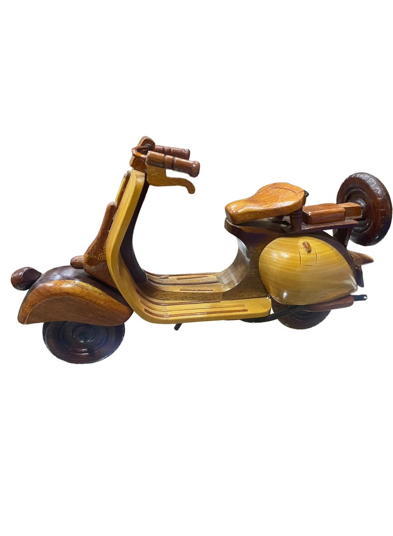 wooden vintage scooter model 27cm length