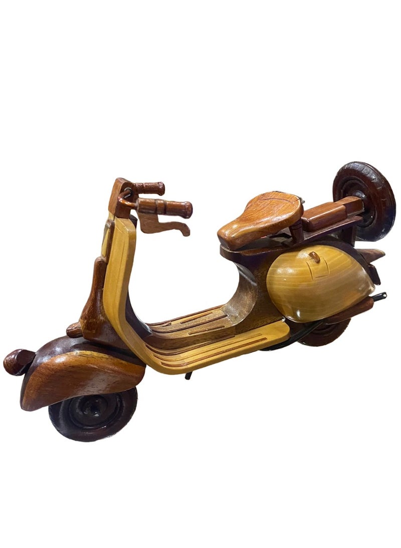 wooden vintage scooter model 27cm length