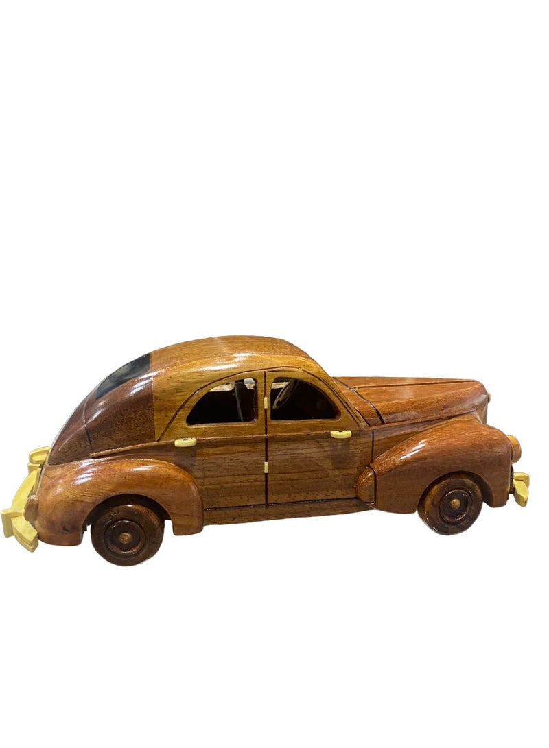 peugeot wooden car model 20cm length