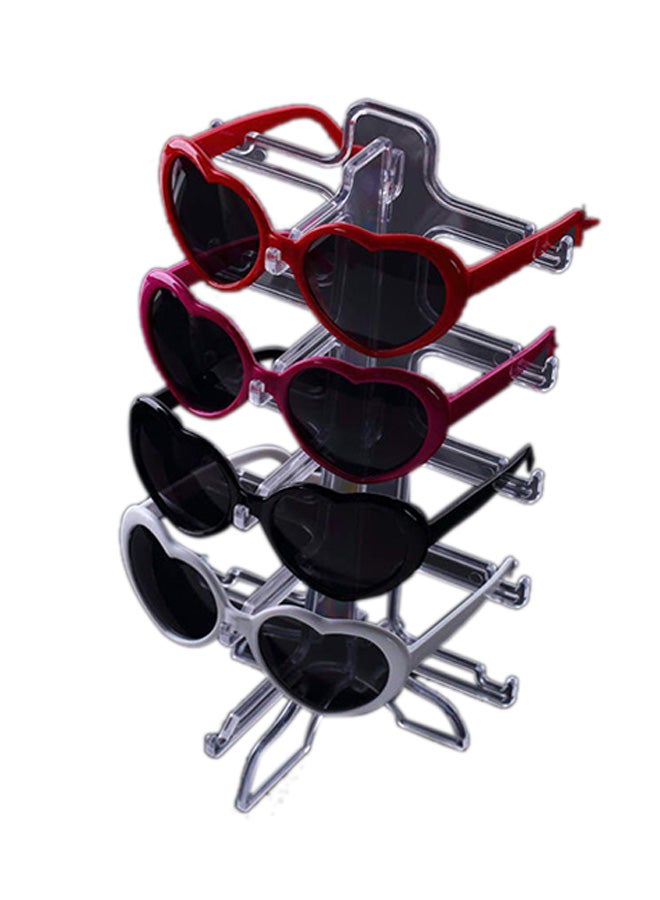 5 Layer Sunglasses And Eyeglass Display Stand Clear