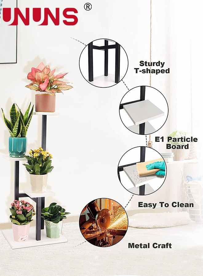 Metal Plant Stand,3-Tier Plant Holders Indoor Stand,Patio Corner Plant Rack With 3 Trays For Living Room,Balcony,Garden