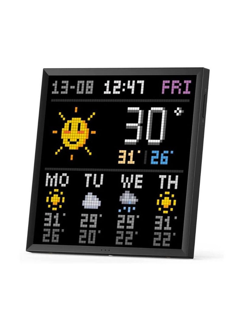 Divoom Pixoo-64 - WiFi Pixel Cloud Digital Frame with APP Control,64 X 64 LED Panel Display Frame for Gaming Room Decoration/Social Media Fans Counter