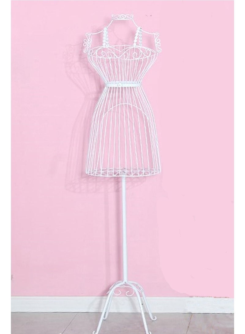 Female Mannequin Torso Body Dress Mannequin Body Seamstress Dummy Dress Hanger Stand Form Steel Wire Frame