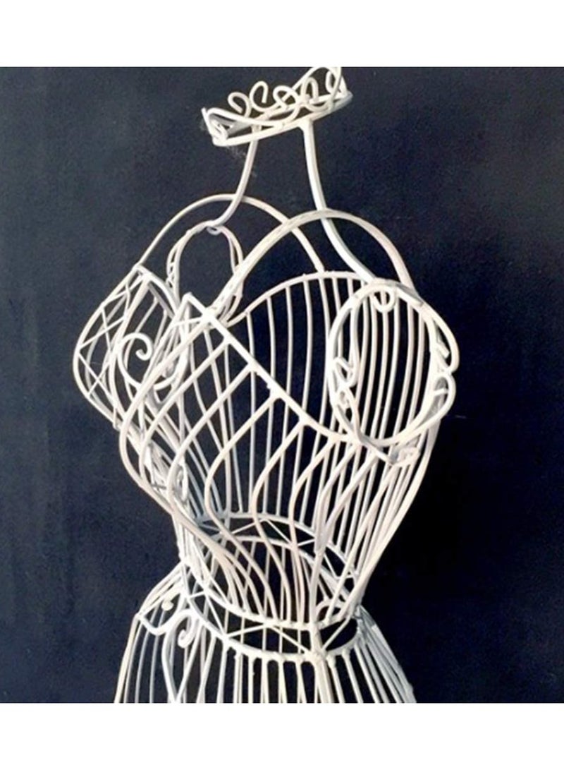 Female Mannequin Torso Body Dress Mannequin body Seamstress dummy Iron Mannequin Female Dress Hanger Stand Form Metal Wire Frame Decorative