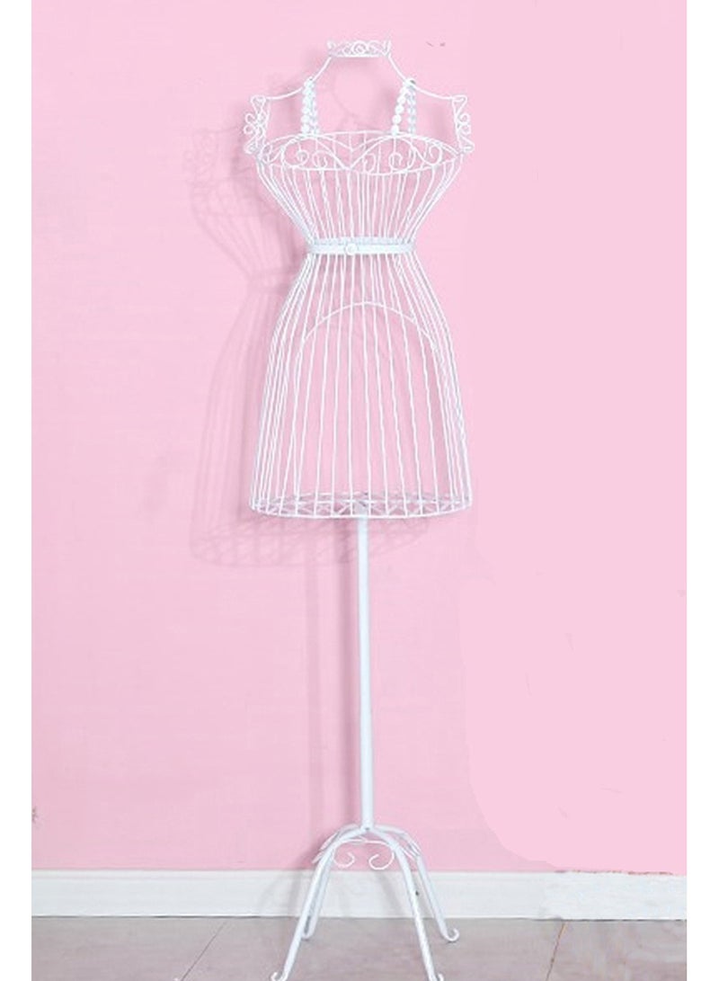Female Mannequin Torso Body Dress Mannequin body Seamstress dummy Iron Mannequin Female Dress Hanger Stand Form Metal Wire Frame Decorative