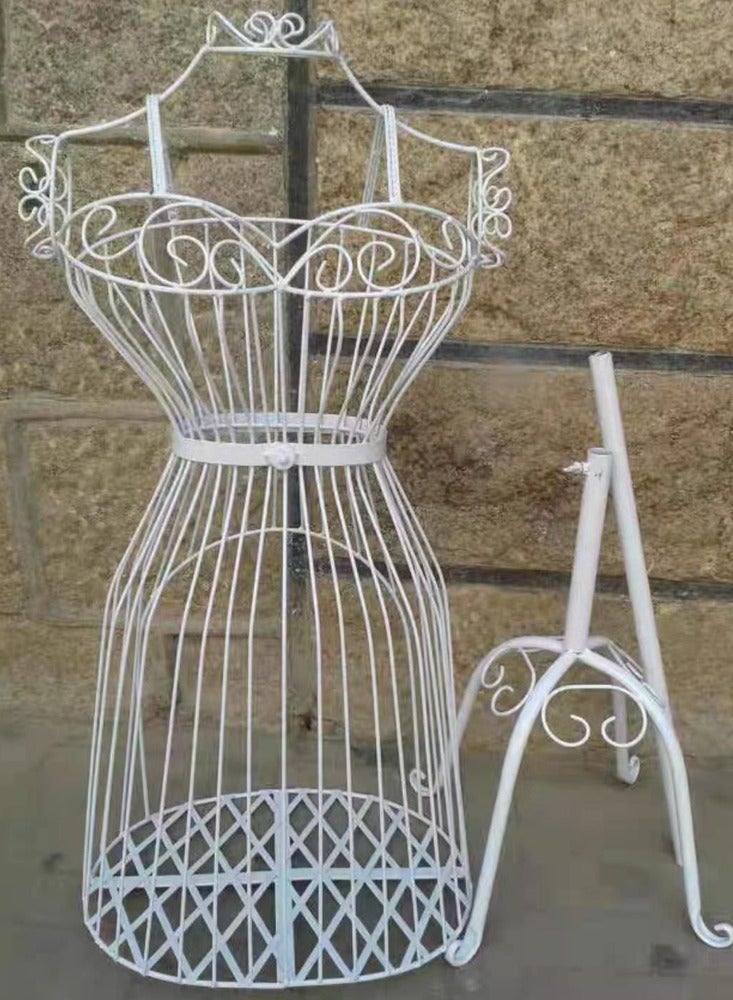 Female Mannequin Torso Body Dress Mannequin body Seamstress dummy Iron Mannequin Female Dress Hanger Stand Form Metal Wire Frame Decorative