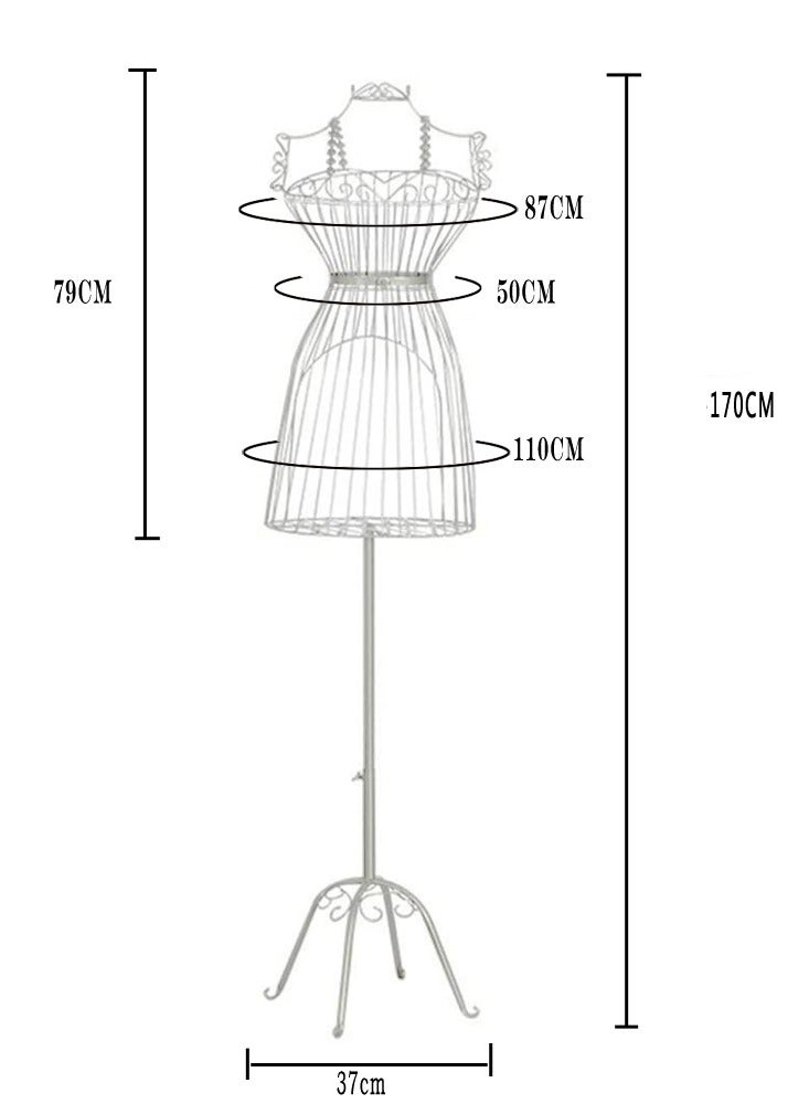 Mannequin Female Dress Form Mannequin with Adjustable Hight Torso Body Metal Mannequin Dress Model For Home Shope Display Stand