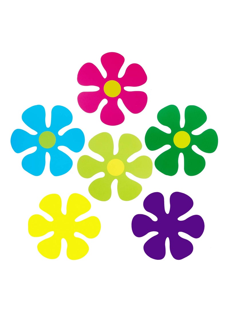 SYOSI 60 Pcs Mini Retro Shaped Cutouts Flower for Hippie Party Craft or Home Wall Decoration