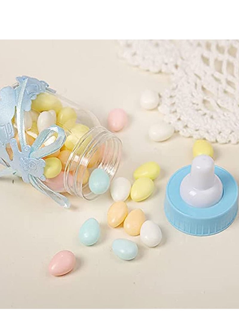 Baby Shower Boy, Candy Bottle Shower,24 PCS Sweets Fillable Bottles Decorations Feeding for Boys Girls Party Supplies Birthday Decoration