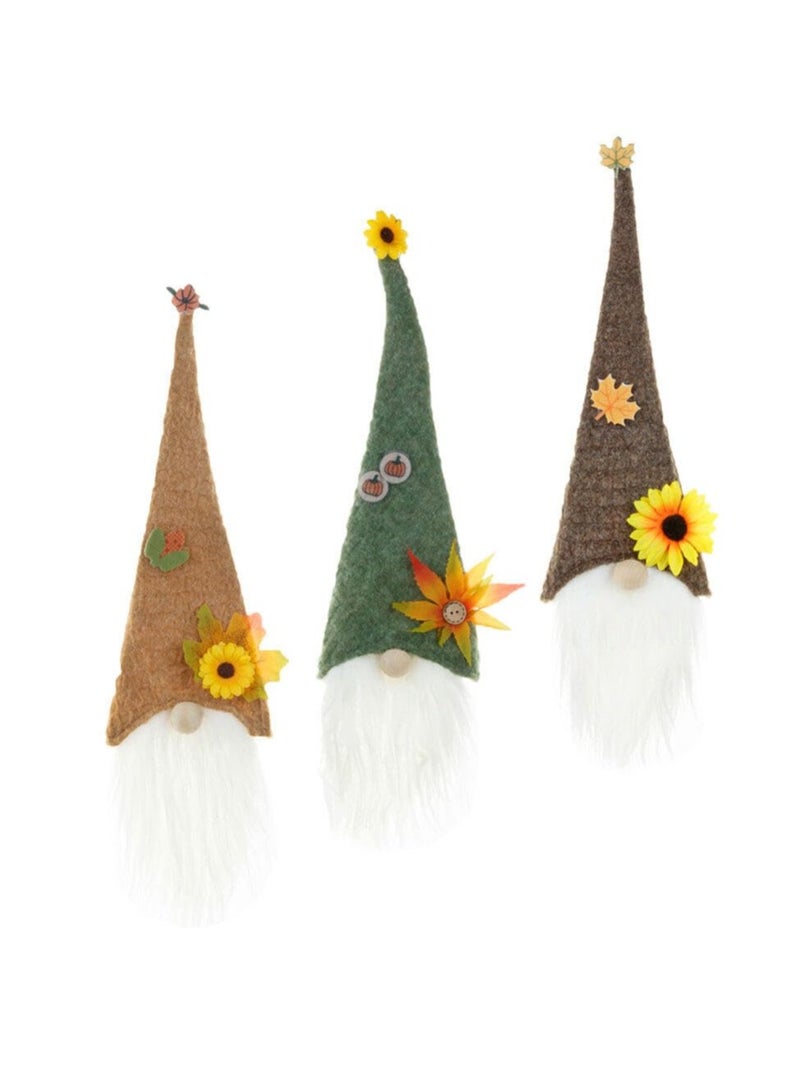 3pcs Gnome Christmas Wine Bottle Covers Christmas Gnome Bottles Cover Gnomes Plush Wine Bottle Decorations for Christmas Festival Party Holiday