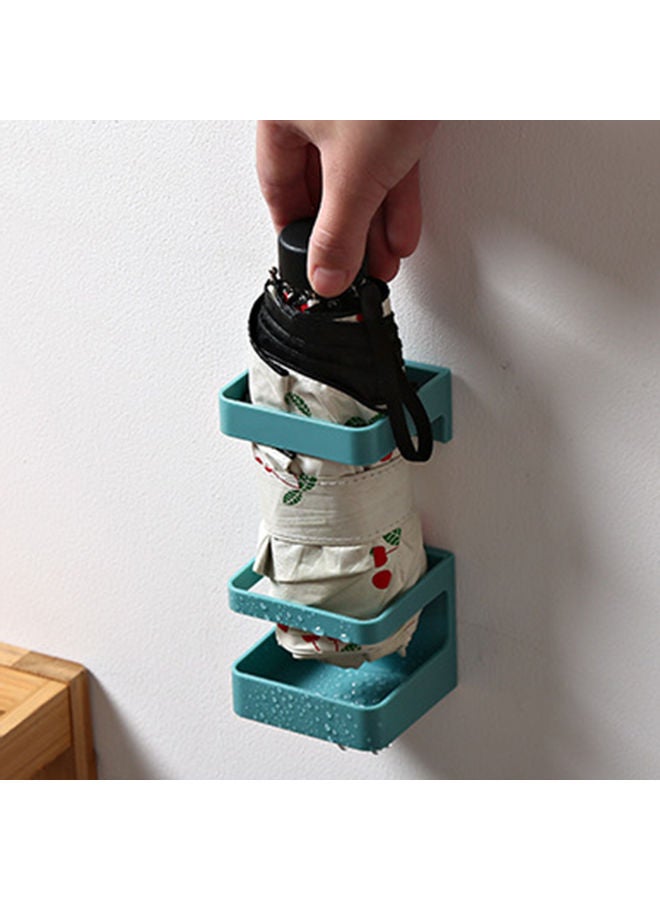 Wall-Mounted Umbrella Rack Blue