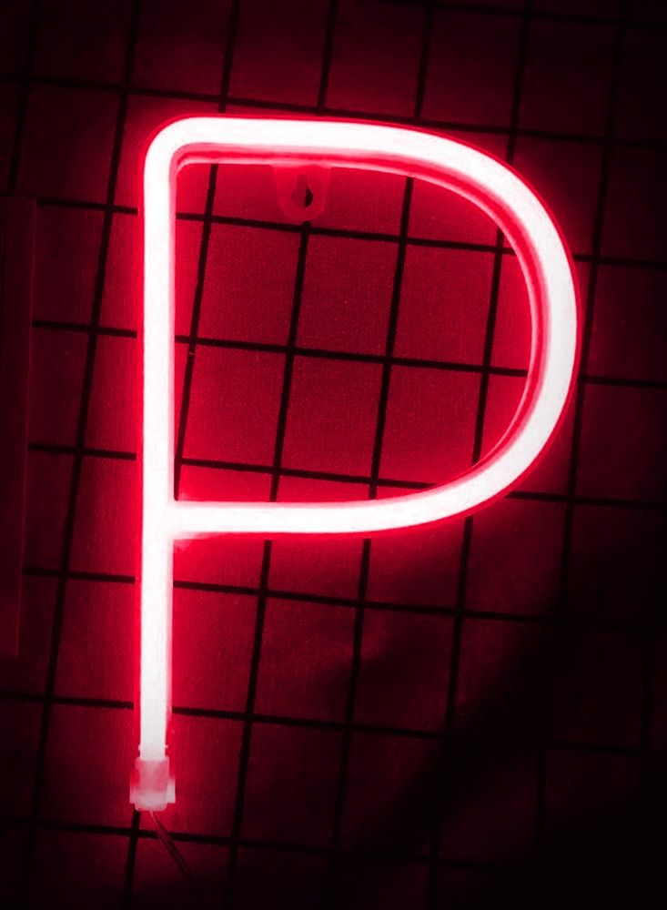 LED Neon Flex Letter Light P 30x19cm