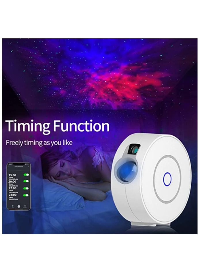 Smart Galaxy Projector,LED Starry Sky Night Light Star Projector,Nebula Ceiling Night Light App & Voice Controlled for Gaming Room,Bedroom,Home Theater,Camp Tent