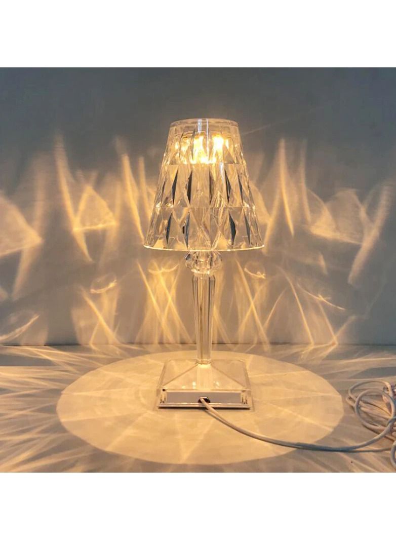 USB Rechargeable Acrylic Diamond Table Lamp