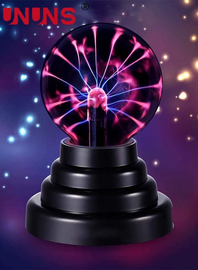 Plasma Ball light,3 Inches Touch Activated Lightning,Magic Crystal USB Charging Table Light Prop For Parties Kids And Adults Alike