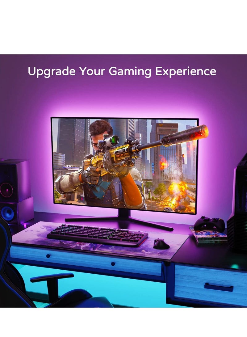 Decorative Light TV LED Backlight 8.2ft Led Light for TV 32-60 inch Monitor Backlight HD TV Wall Mount Work Space Game Room Decor LED Polarized Ambient Mood Lighting Kit