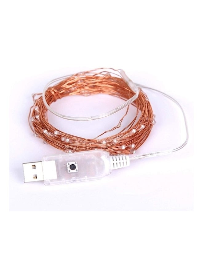 LED Starry String USB Plug In Lights Pink