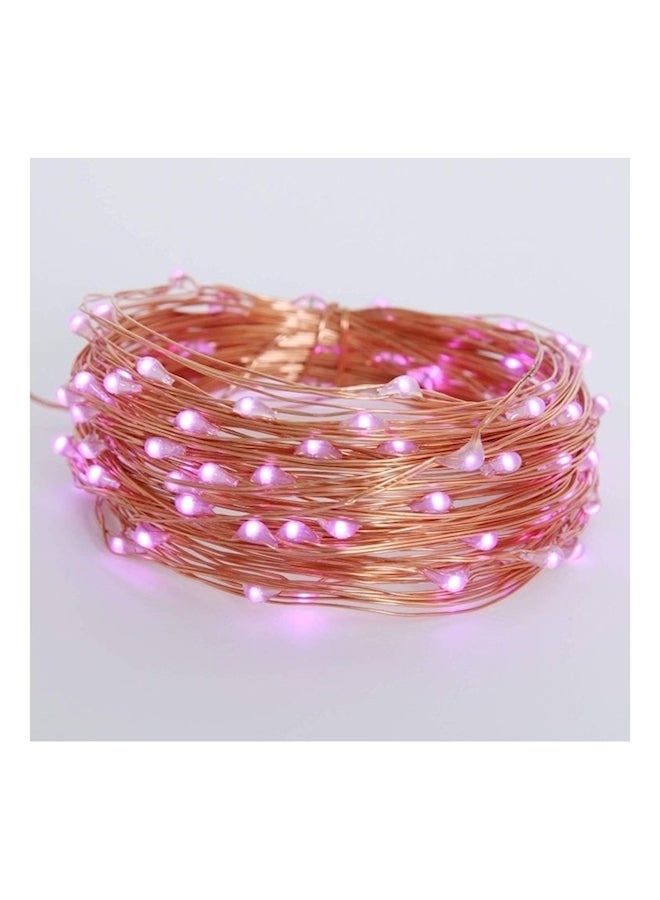 LED Starry String USB Plug In Lights Pink