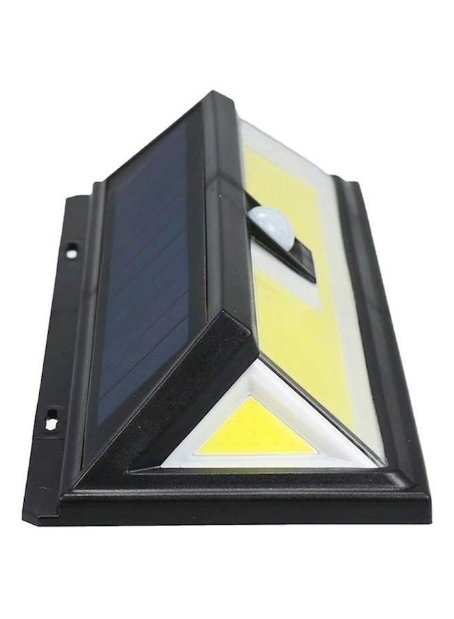 Solar Lights Waterproof Cob Pir Motion Sensor Wall Lamp Black 300 * 105 * 48mm / 11.81 * 4.13 * 1.89inch