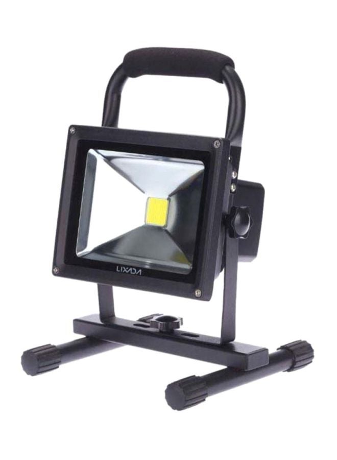 Portable Rechargeable Flood Light Black