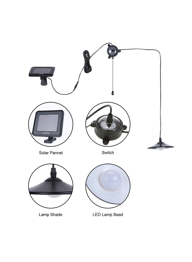 Hanging Solar Powered Light Black