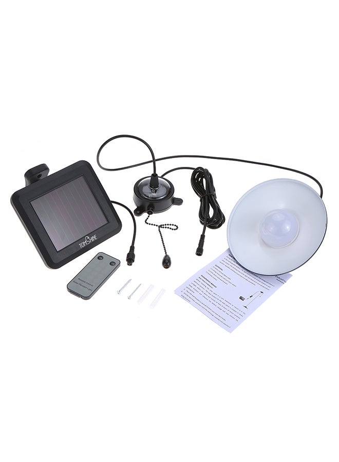 Hanging Solar Powered Light Black