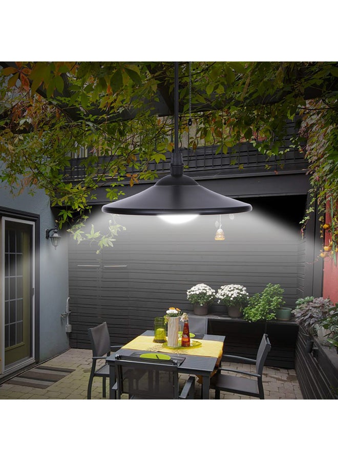 Hanging Solar Powered Light Black