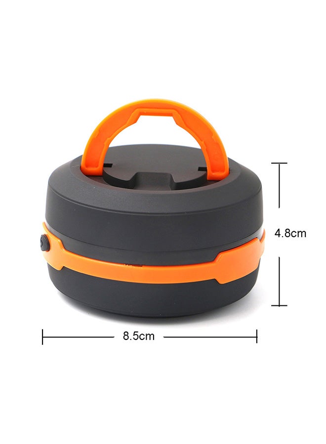 Multifunction Retractable Camping Light LED Flashlight Portable Lantern Mini Tent Orange/Black 0.15kg