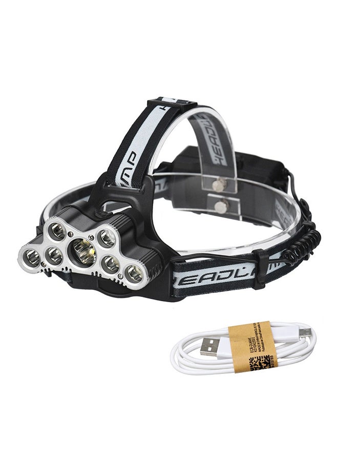 USB Rechargeable Lighting LED Waterproof Headlights White 13 x 12 x 10cm