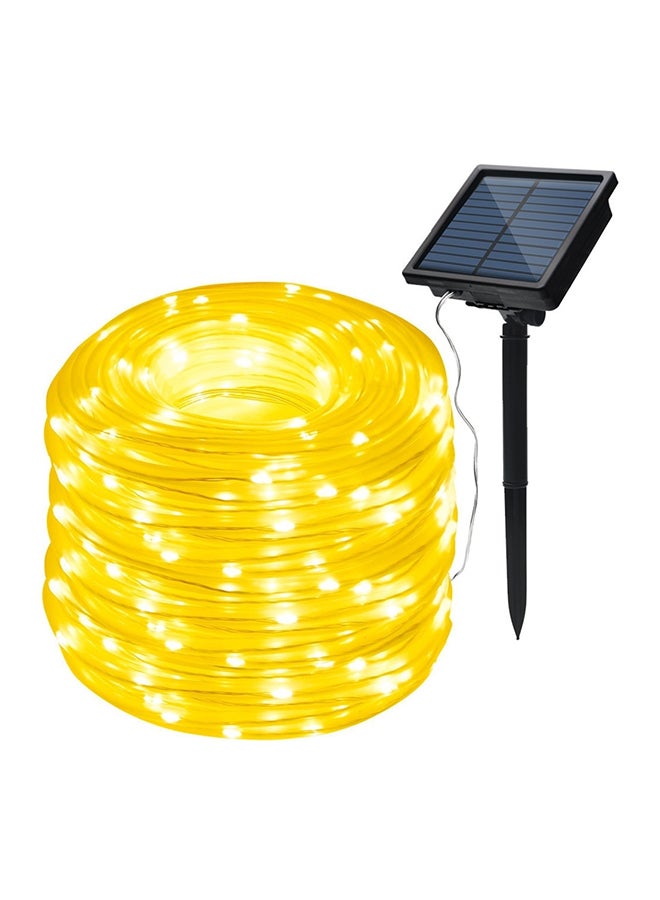 100-LED Solar Outdoor String Light Yellow 17x16x4cm