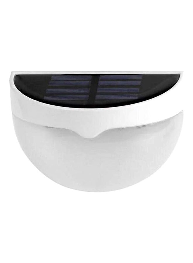 Solar LED Wall Lamp White/Black 10 x 6.5cm