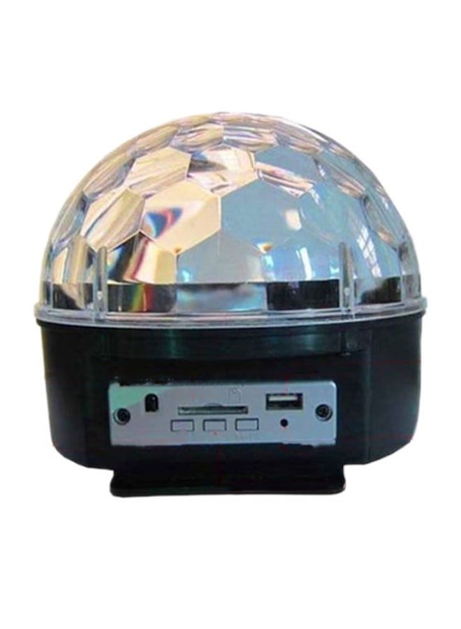 LED Stage Light With MP3 Player Silver/Black/Blue 17x19cm