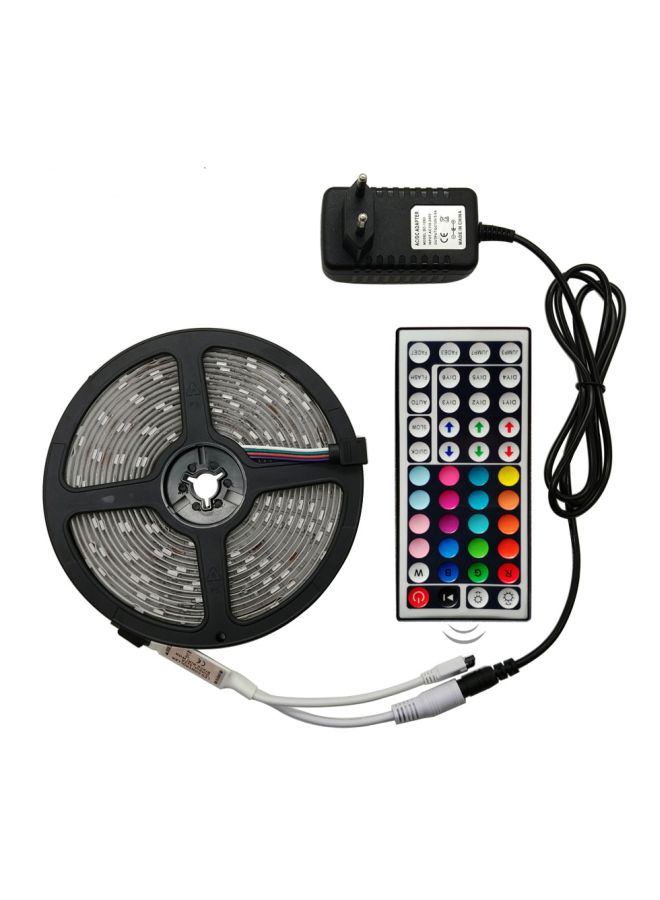 Flexible Ribbon LED Strip Light With Remote Control Set Red/Blue/Yellow 500x2.5cm