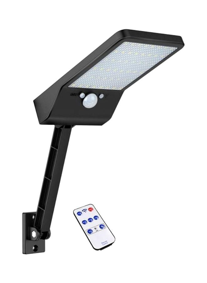 LED Solar Light With Remote Control Black