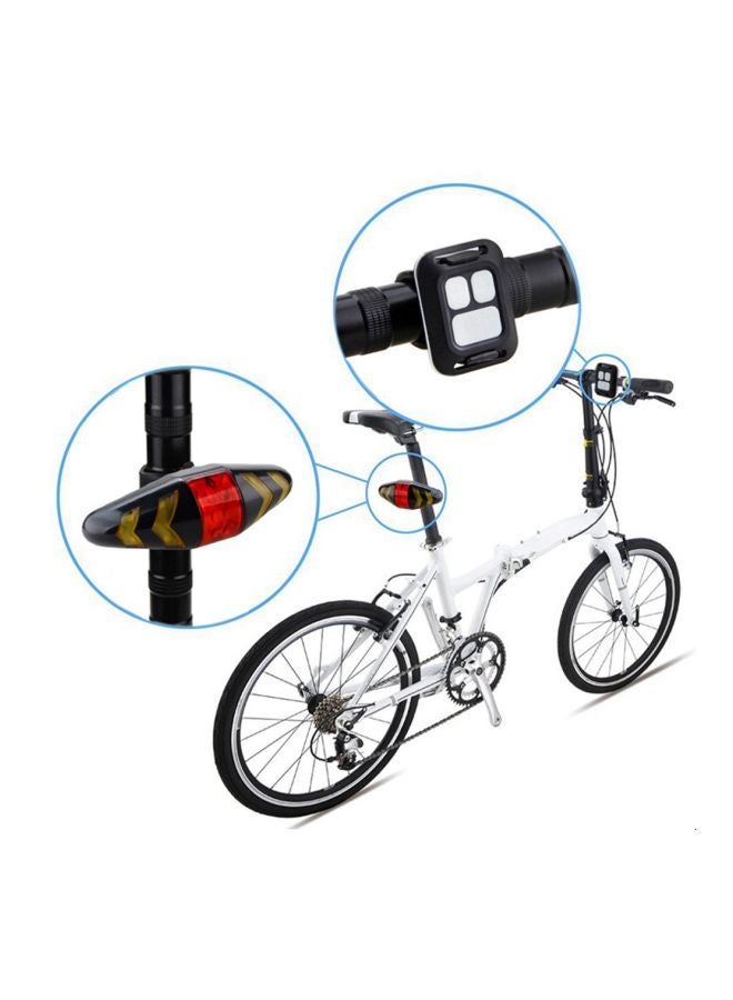 Wireless Indicator Lights For Bicycle Black 12.4x3.8centimeter